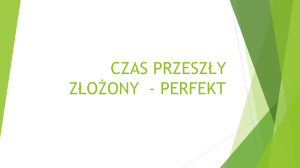 Czas Przeszły Złożony Perfekt - Niemiecki