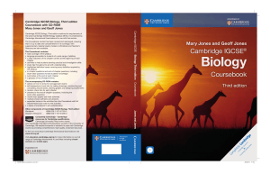 Cambridge IGCSE Biology Coursebook Third Edition