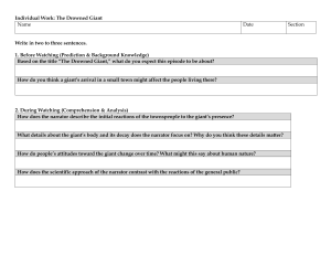 The Drowned Giant Worksheet: Prediction & Analysis Questions