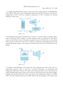 Thermodynamics II Homework Problems