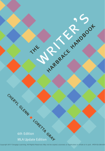 The Writer's Harbrace Handbook 6th Edition