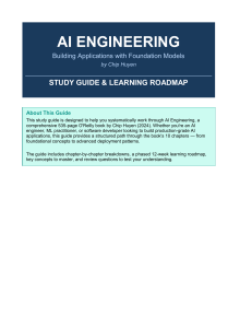AI Engineering Study Guide: Foundation Models Roadmap