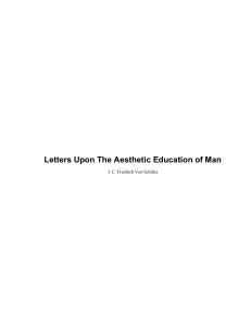 Letters on Aesthetic Education of Man by Schiller