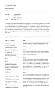 Classic Carrot Cake Recipe by Dorie Greenspan