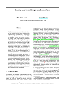 Learning Accurate and Interpretable Decision Trees