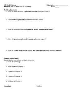 AP World History Unit 2 Review: Networks of Exchange