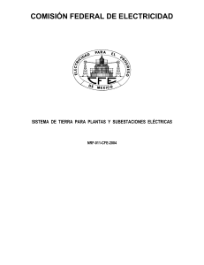 Norma CFE NRF-011-2004: Sistema de Tierra para Plantas y Subestaciones