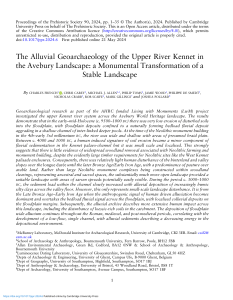 Alluvial Geoarchaeology of Upper River Kennet in Avebury Landscape