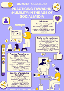 Practicing Tawadhu' (Humility) in Social Media