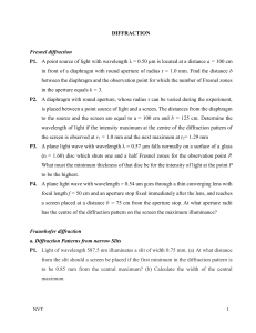 Diffraction Grating: Wavelength of Light Lab Report