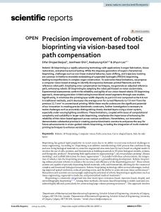 Vision-Based Path Compensation for Robotic Bioprinting Precision