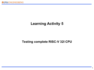 Learning Activity 5: Testing RISC-V 32I CPU