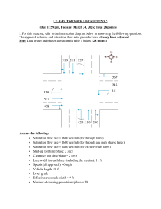 CE 4143 Homework 5: Traffic Signal Timing