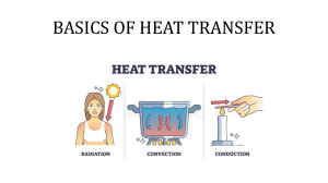 Basics of Heat Transfer: Thermodynamics and Mechanisms
