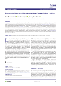 S&iacute;ndrome de hiperviscosidad: caracter&iacute;sticas fisiopatol&oacute;gicas y cl&iacute;nicas
