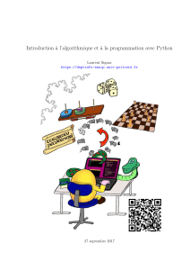 Introduction &agrave; l&rsquo;algorithmique et &agrave; la programmation avec Python