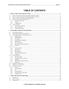 Code Checking Framework SDK User Manual