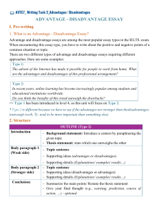 IELTS Writing Task 2 Advantage-Disadvantage Essay Guide