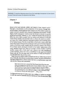 Emma: Critical Perspectives Study Guide