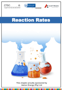 Reaction Rates: Chemistry Study Guide