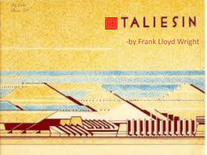 Taliesin West Case Study by Frank Lloyd Wright