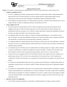 Gu&iacute;a de Procesos FAI de GST Manufacturing