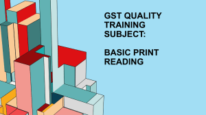 GST Quality Training: Basic Print Reading