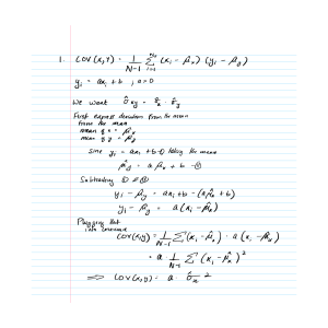 Covariance Derivation: Linear Relationship in Statistics