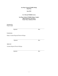 San Diego National Wildlife Refuge Hunt Plan 2022