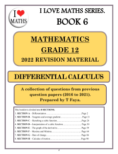 Calculus (I Love Maths)