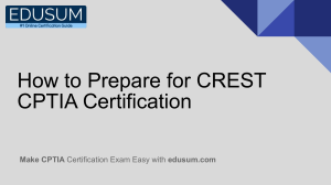 How to Prepare for CREST CPTIA Certification