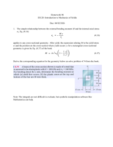 ES120 Mechanics of Solids Homework 06