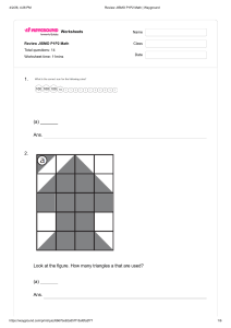 JISMO P1P2 Math Review Worksheet