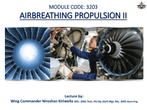 Airbreathing Propulsion II Lecture Notes