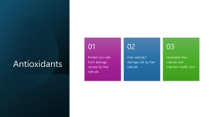 Antioxidants: Protecting Cells from Damage