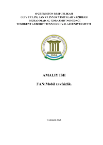 KASUMI Algoritmi: Tahlil va Dastur Ilovasi