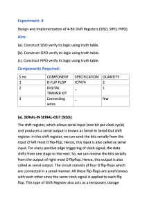 4-Bit Shift Registers Experiment: SISO, SIPO, PIPO