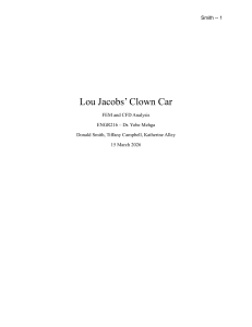 Lou Jacobs' Clown Car FEM and CFD Analysis