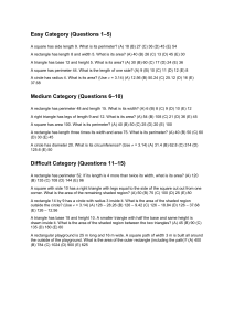 Math Practice Questions: Easy to Difficult