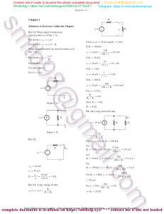 Microelectronic Circuits Chapter 1 Solutions