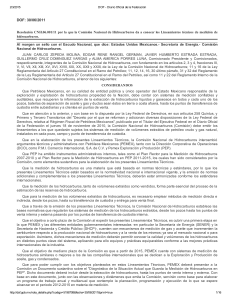 Lineamientos t&eacute;cnicos de medici&oacute;n de hidrocarburos (CNH 2011)