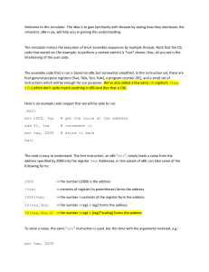 x86++ Simulator: Thread Interleaving in Assembly