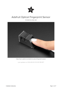 Adafruit Optical Fingerprint Sensor Tutorial