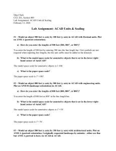 ACAD Units & Scaling Lab Assignment