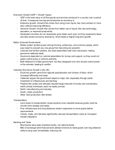 Economic Growth & US History Study Guide