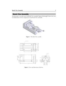 Bench Vice Assembly Student Project Technical Drawings