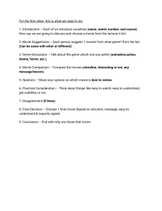 Movie Selection Video Project: Step-by-Step Guide