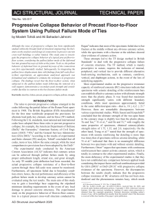 Progressive Collapse in Precast Floor Systems: Pullout Failure Analysis