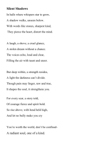 Silent Shadows: Bullying Awareness Poem & Animal Bullying Skits