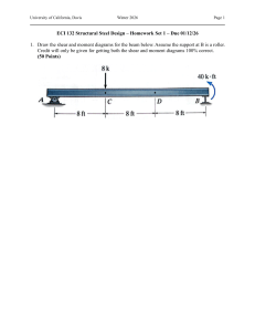 UC Davis ECI 132 Structural Steel Design Homework 1